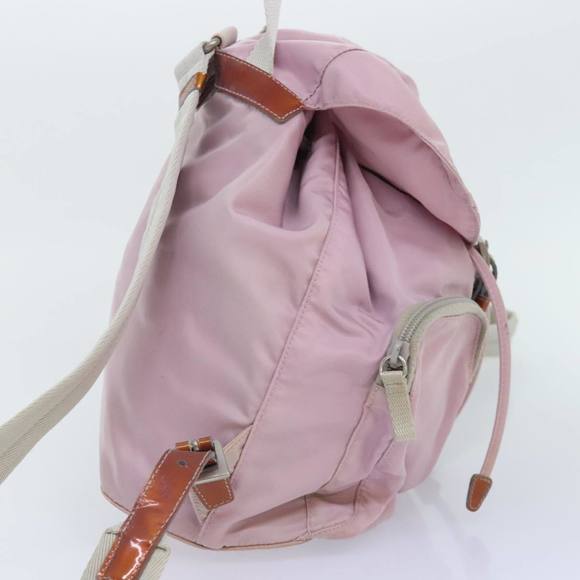 PRADA Backpack Nylon Pink Silver Auth 89617 - Picture 4 of 16